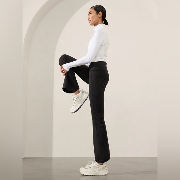 Athleta Rainier High Rise Bootcut flare Pant Black Women's Size M NWT - Picture 2 of 7